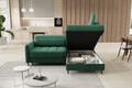 Coltar extensibil dreapta 3 locuri ELTAP, RT-35LU, Barea, 208x160x100 cm, lemn/poliester, verde inchis