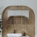 Dulap de baie cu oglindă, Hanah Home, 2201, 90x60x14.2 cm, MDF, Alb