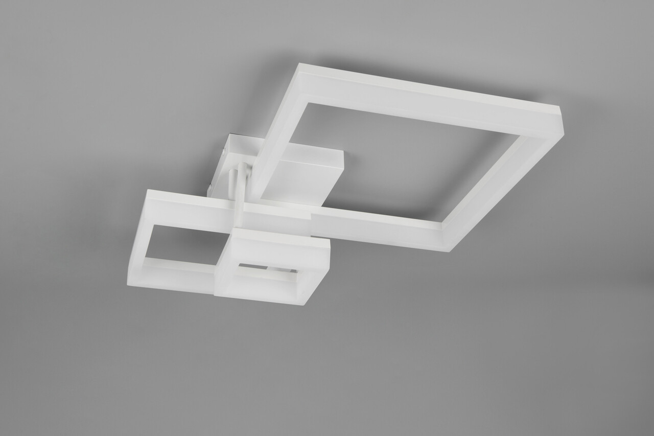 Plafoniera Camino, RL, 65x46.5x17.5 cm, 32W, 1x SMD LED, plastic, alb mat - 1 | YEO