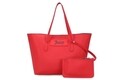 Geanta Juicy Couture 168, 45x13x30 cm, piele ecologica, rosu/maro