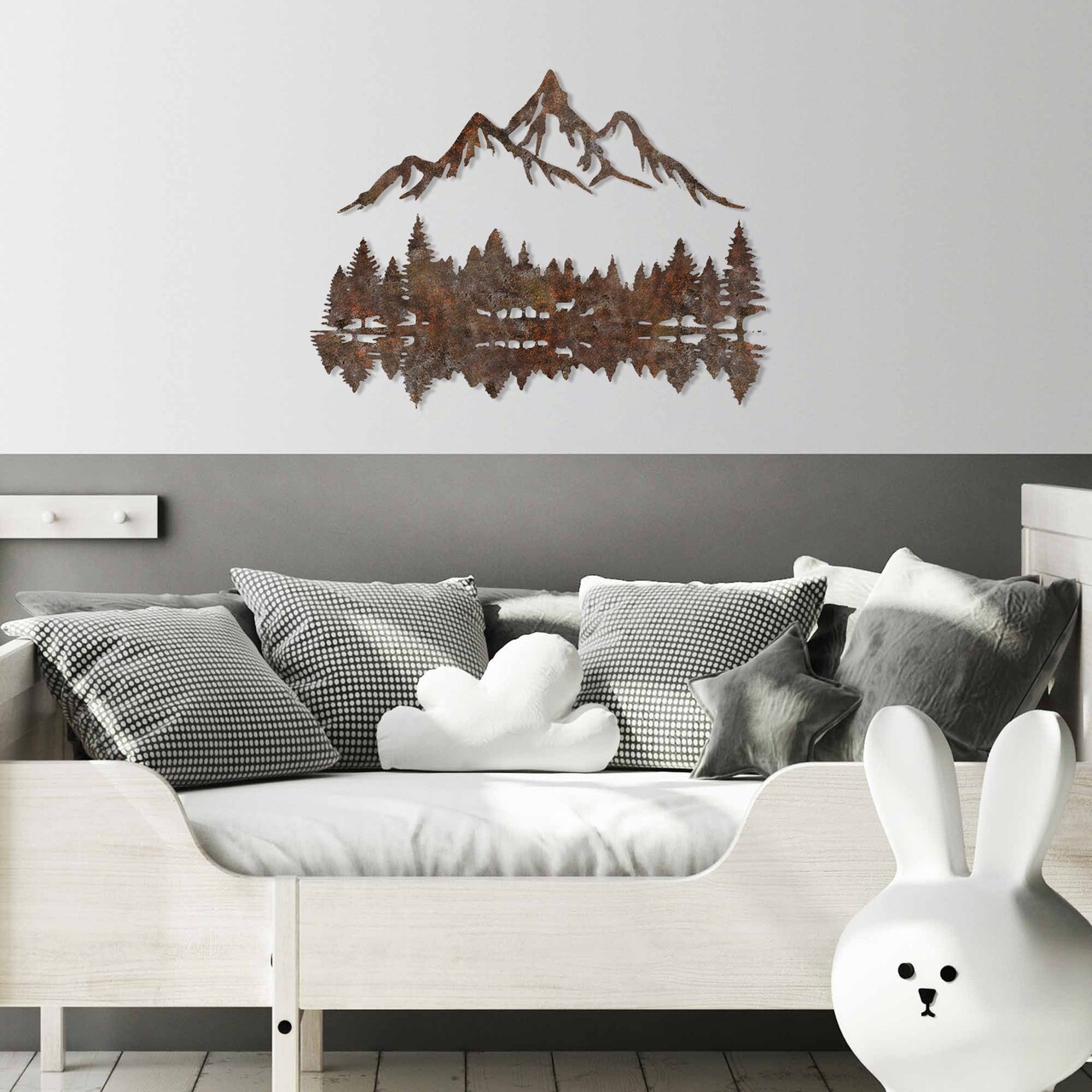 Decoratiune de perete, Rusty Landscape 2, Dimensiune: 51 x 70 cm, Maro antichizat - view 4