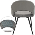 Scaun, Songmics, Elegant Design, 57x56x77 cm, otel/catifea, gi