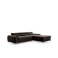 Coltar extensibil dreapta 3 locuri ELTAP, RT-97RIV, Grayson, 278x205x92 cm, lemn/poliester, gri inchis