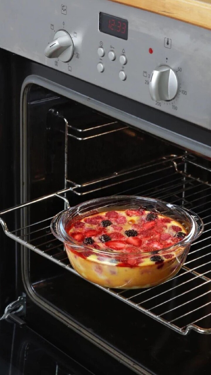 Caserola rotunda, cu capac, sticla termorezistenta, 23cm/2,3L, "Cook&amp;Heat" - Pyrex - imagine 2