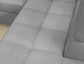 Coltar extensibil stanga 4 locuri ELTAP, ERI-39, Eridano, 275x202x88 cm, lemn/poliester, gri deschis