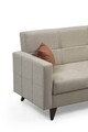 Canapea extensibila cu 3 locuri, Misty, 730MST1206, Cadru: METAL/LEMN, Bej