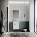 Dulap de baie cu chiuvetă, Hanah Home, Orbit 55, Alb