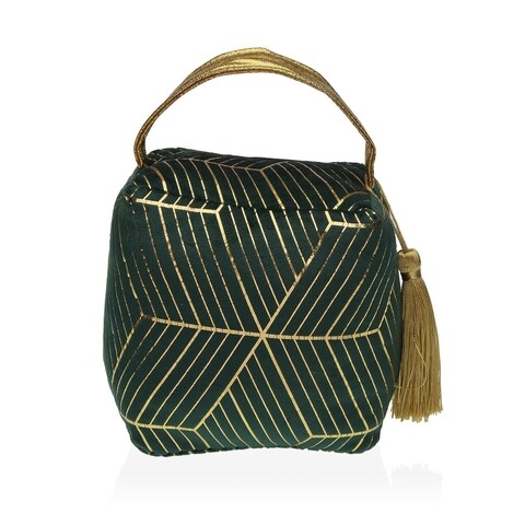 Opritor pentru usa Gold Green, Versa, 16 x 13 x 18 cm, textil, verde
