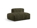 Modul stanga pentru canapea, 2 locuri, Martina-212, Micadoni Home, 133x106x75 cm, velur, verde muschi