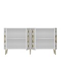 Consola, Olivia, Dome KB150, Alb/Auriu