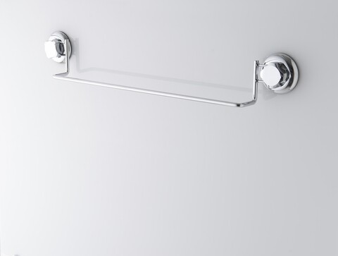 Suport pentru prosoape Bestlock, Compactor, 59.6x6.2x9.3 cm, crom/ABS/plastic (TPU), argintiu