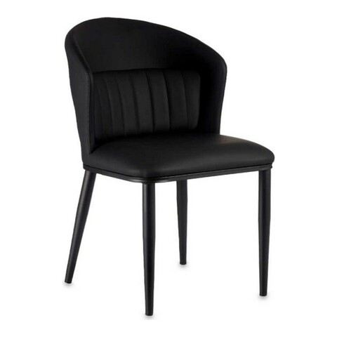 Scaun Kofi, Gift Decor, 54 x 51 x 83.5 cm, textil/otel, negru 83.5