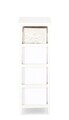 Comoda cu 4 sertare Leonie, Bizzotto, 26x32x80 cm, lemn de paulownia/MDF, alb