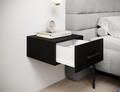 Noptiera ELTAP, Raftt, 40x42-44x20 cm, PAL/MDF, negru