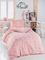 Lenjerie de pat pentru o persoana 2 piese, Pure, EnLora Home, 65% bumbac/35% poliester