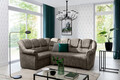 Coltar extensibil stanga 3 locuri ELTAP, LII-068, Lord II, 243x195x112 cm, lemn/poliester, bej inchis