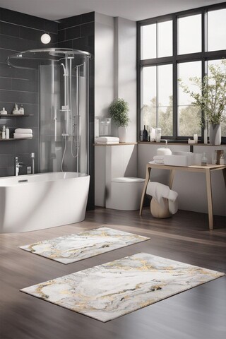 Set covorase de baie, Cartwright, CT-5066, Poliester, Multicolor
