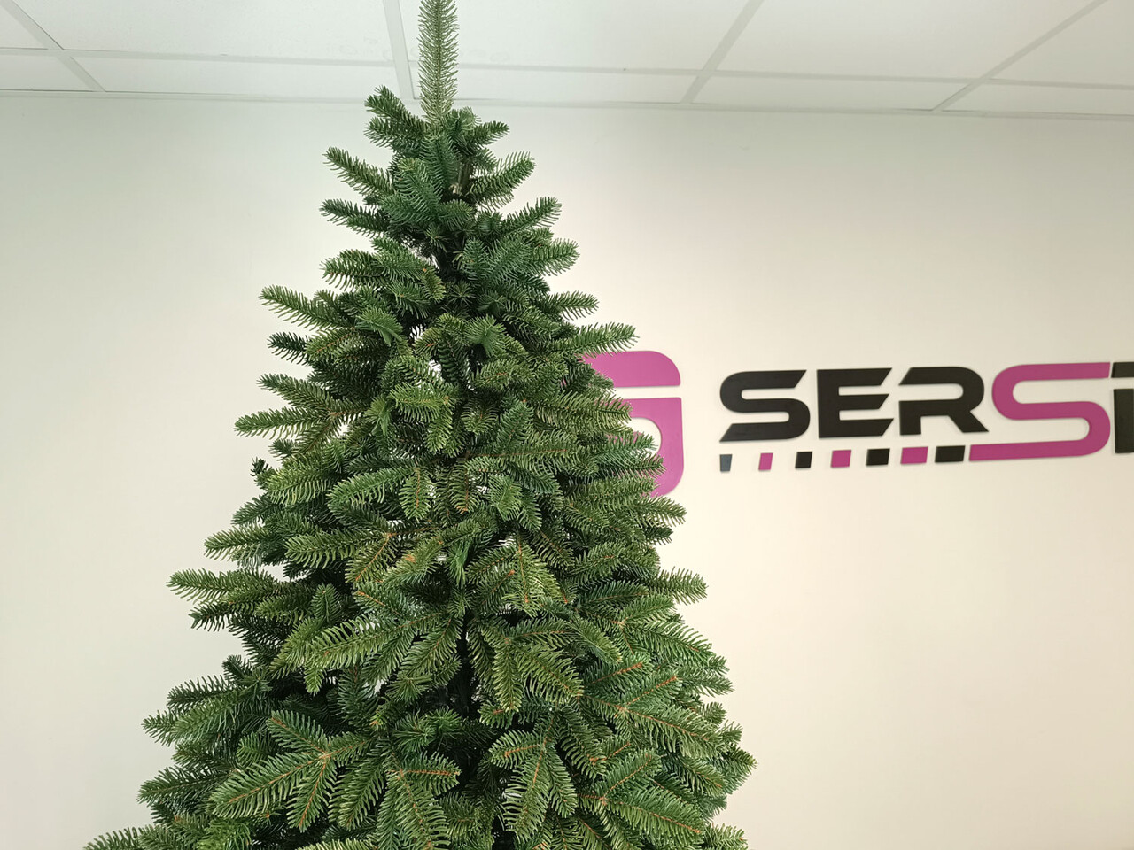 Brad artificial Christmas Deluxe by Sersimo, Canada verde, 3D, 230cm — imaginea 14