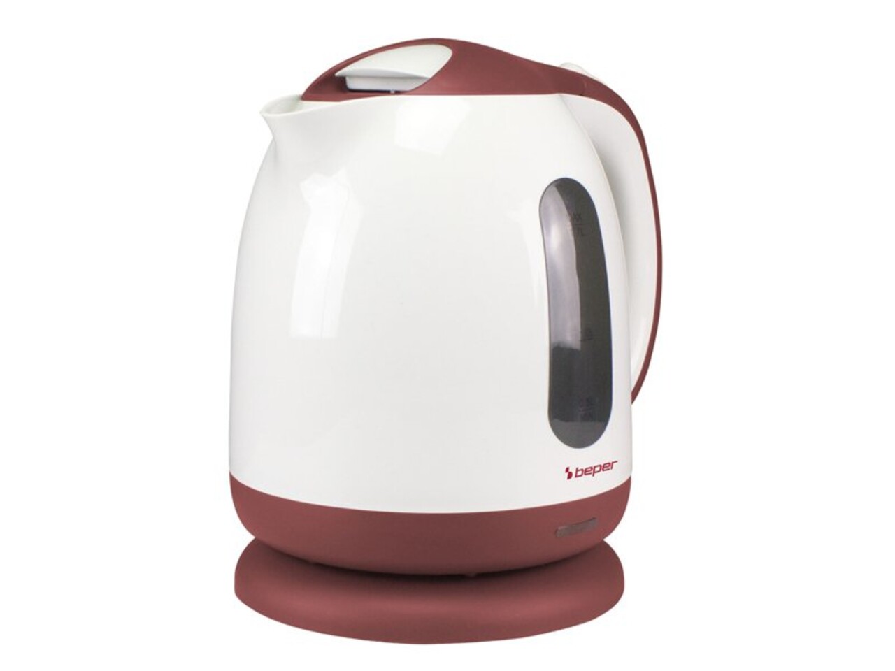 Fierbator de apa fara fir P101BOL100, Beper, 2200 W, 1.7 L, alb/rosu - view 2