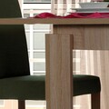 Masa dining extensibila, Comforty, Huqqa, 78 x 150 x 80 cm, pal melaminat, stejar