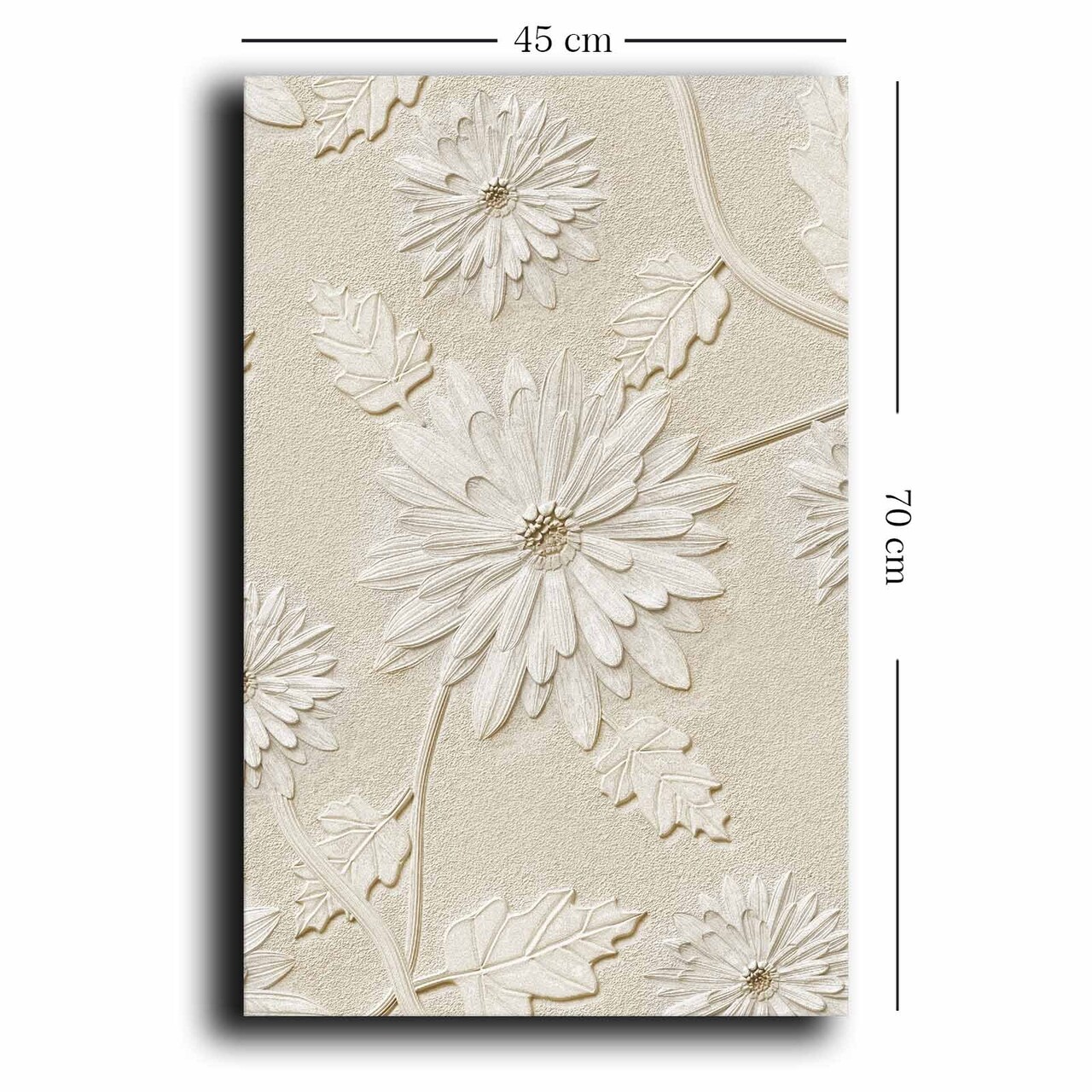 Tablou decorativ, 4570NISC-015, Lemn, Bej/Alb - view 2