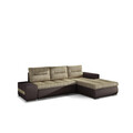 Coltar extensibil dreapta 4 locuri ELTAP, Ov14, Ottavio, 275x180x85 cm, lemn/poliester, bej inchis/maro inchis