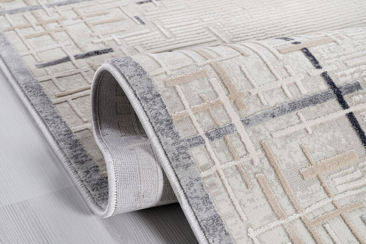 Covor, Nazende Nz001, 160x230 cm, 60% POLIPROPILENĂ/40% POLIESTER, Bej — imaginea 3