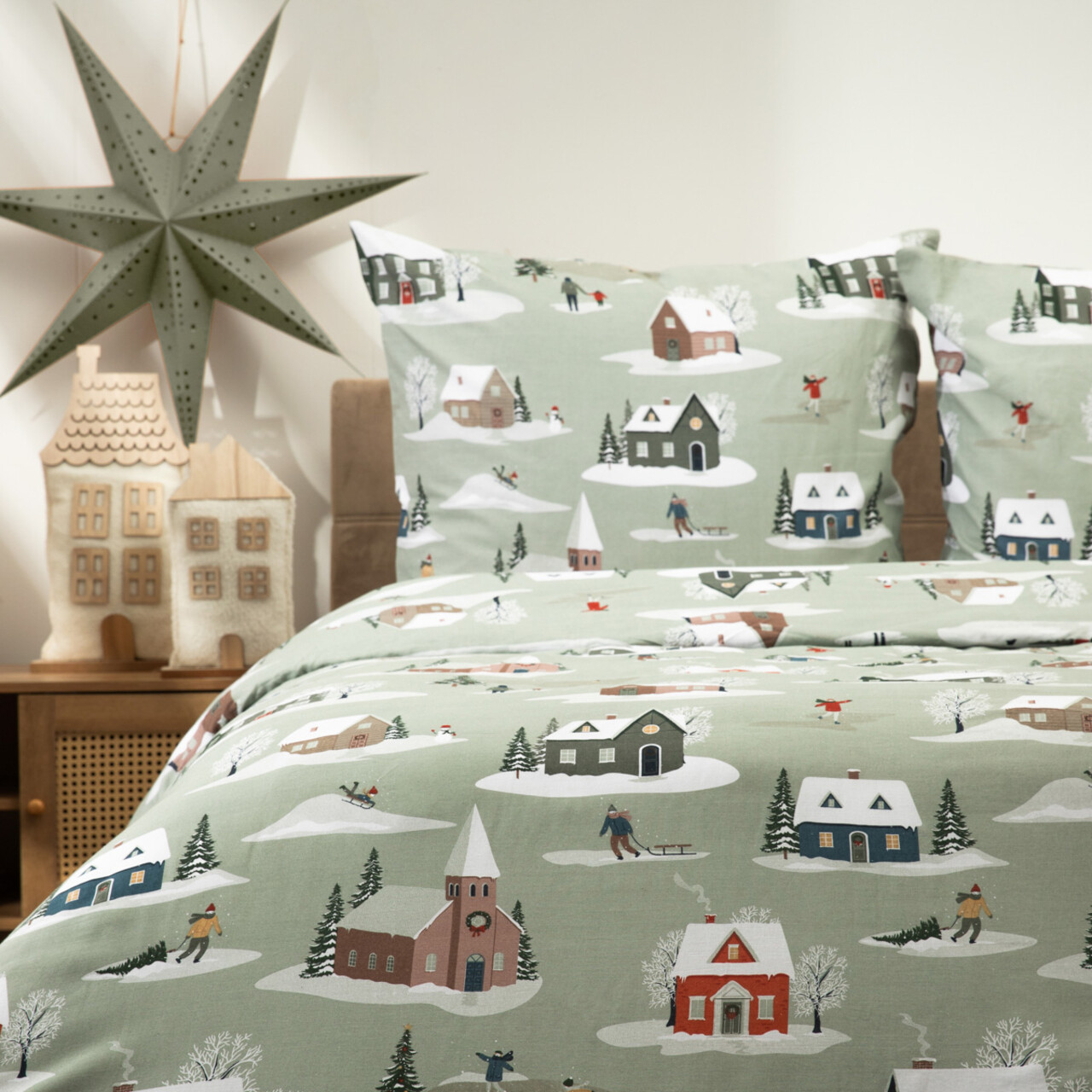 Lenjerie de pat King Size, Frolic, Homla, 3 piese, 200x220 cm, bumbac, multicolor - 1 | YEO
