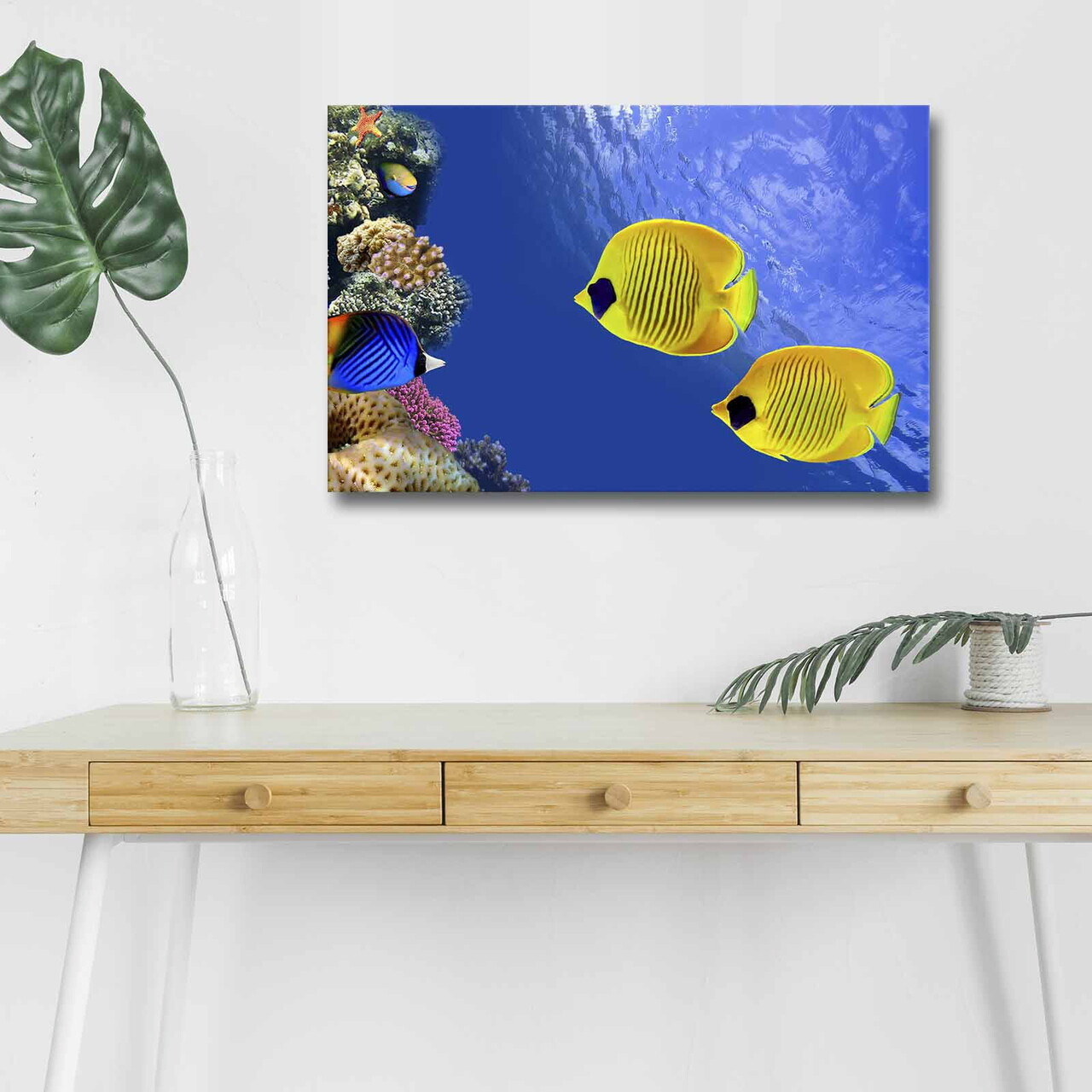 Tablou decorativ cu lumina LED, 4570DHDACT-075, Dimensiune: 45 x 70 cm, Multicolor - view 2
