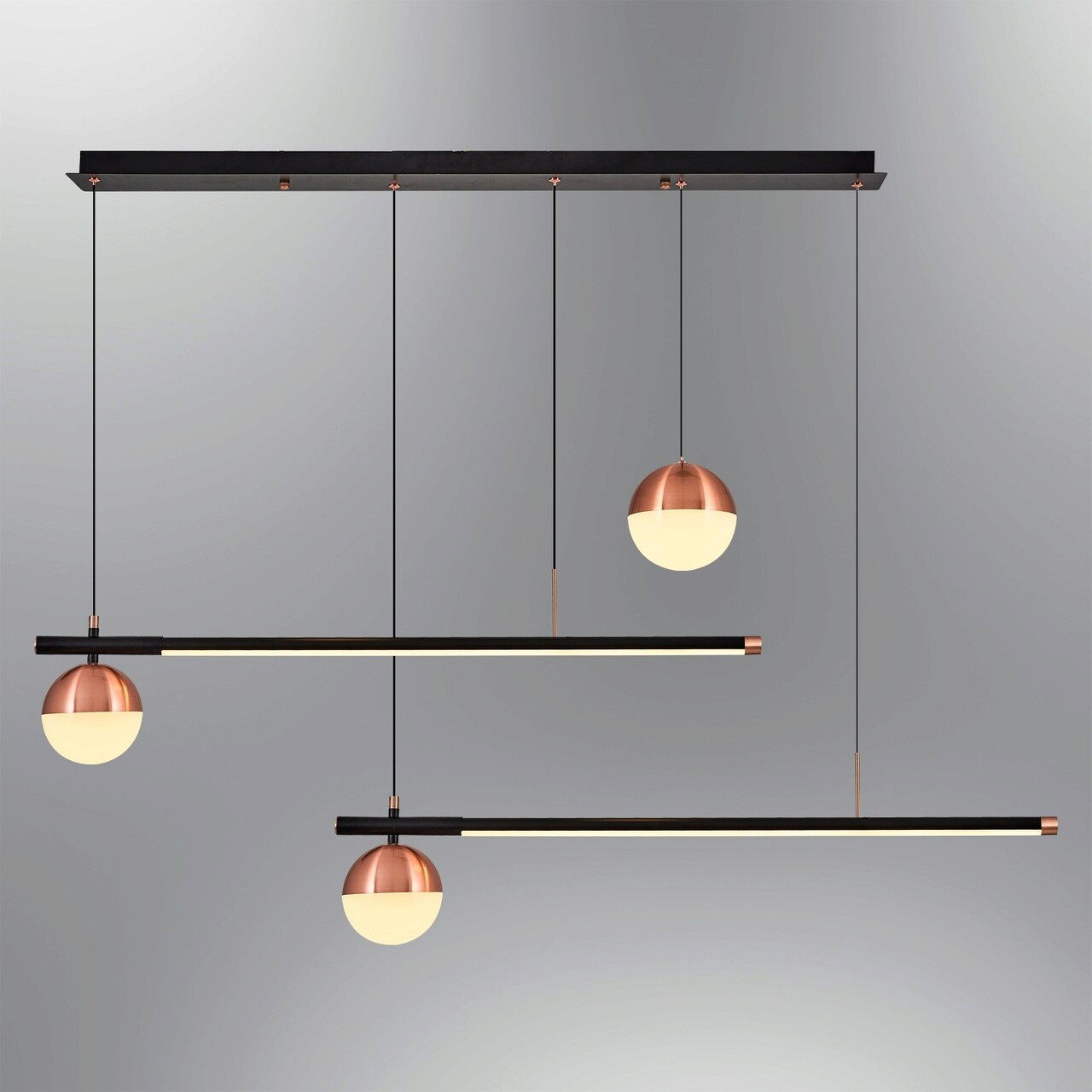 Lustra, Opviq, 414LRC1243, Negru