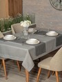 Set fete de masa 2 piese, Jasmine 160 - Grey, Cotton Box, Poliester