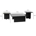 Set masuta de cafea, Neostill, Jazz, PAL, Negru / Fume