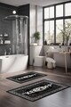 Set covorase de baie, Cartwright, CT-5282, Poliester, Multicolor