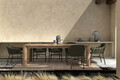 Masa pentru gradina Maverick, Bizzotto, 240x100x77 cm, lemn de tec reciclat, natural