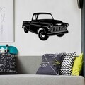Decoratiune de perete, Chevy 3200 Pickup, Dimensiune: 60 x 36 cm , Negru