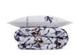 Lenjerie de pat dubla king size, Beverly Hills Polo Club, BHPC 005 - Blue, 3 piese, bumbac ranforce, multicolor