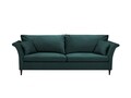 Canapea extensibila, Pivoine, Mazzini Sofas, 3 locuri, cu lada de depozitare, 245x95x98 cm, catifea, albastru petrol