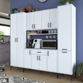 Dulap multifunctional, Rani, JE132, 220x198 cm, PAL, Alb
