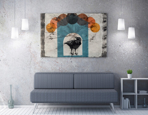 Tablou decorativ, wy170 (70 x 100), 50% bumbac / 50% poliester, canvas imprimat, multicolor