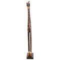 Decoratiune, Zebra, Creaciones Meng, 60 cm, lemn de arbore de matase, negru/alb