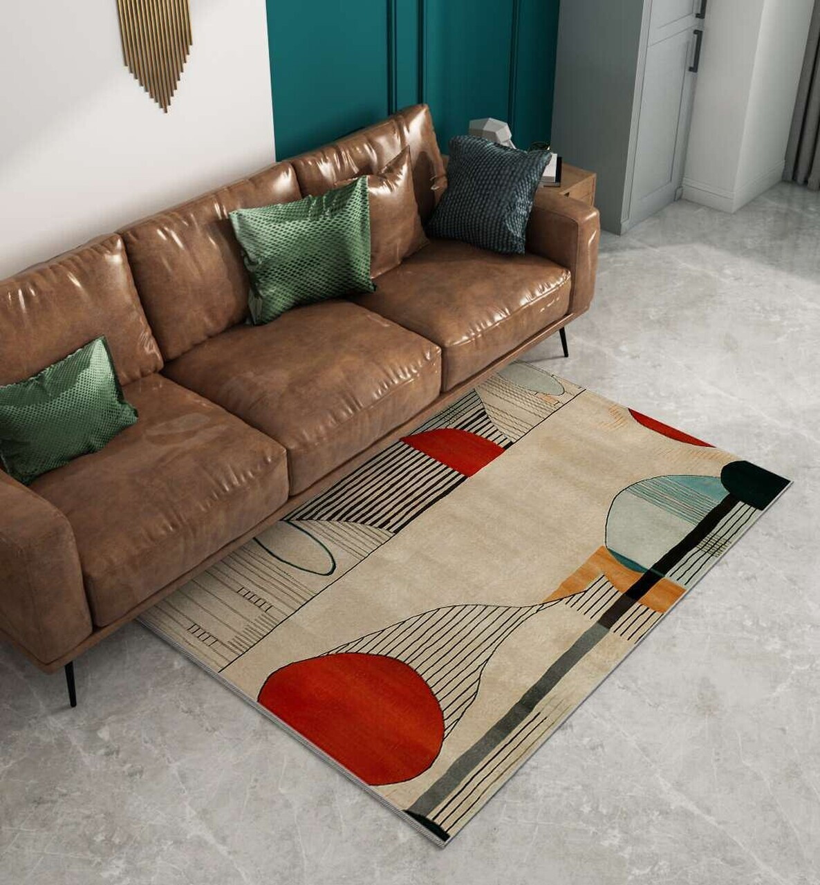 Covor, BSR-4, 100x180 cm, Bumbac/Poliester, Multicolor - view 4