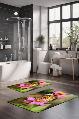 Set covorase de baie, Cartwright, CT-5117, Poliester, Multicolor