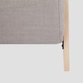 Canapea extensibila 1 loc Calore, Homla, 117x90x82 cm, lemn/poliester, bej/natur