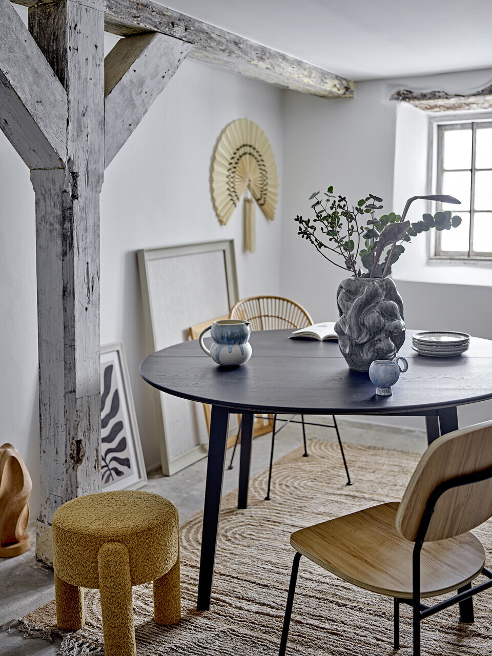 Decoratiune de perete, Bloomingville, Jaime, 75x70 cm, bambus, natural - imagine 3