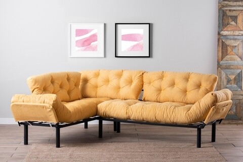 Coltar Nitta Corner, Futon, metal, mustar Futon
