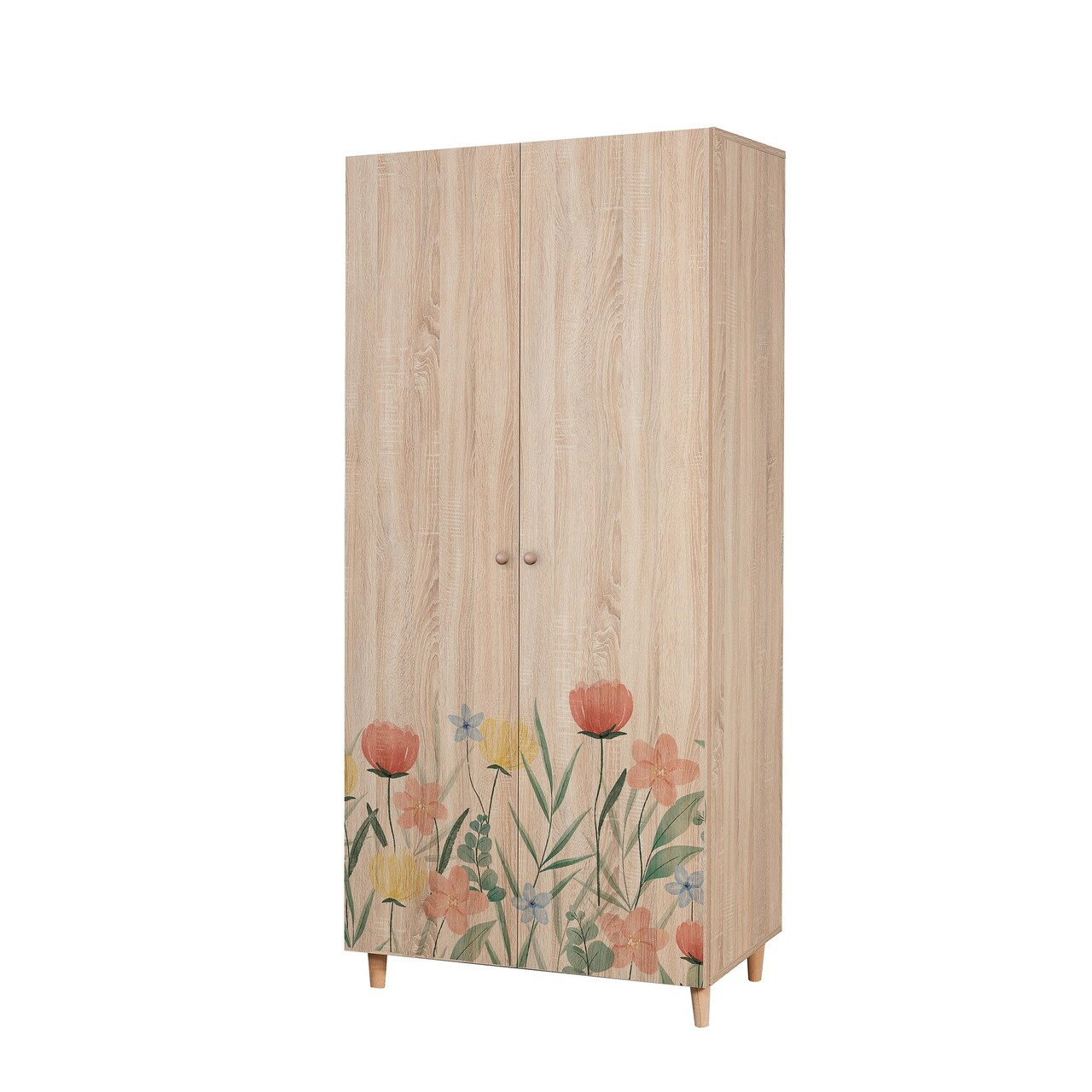 Dulap pentru haine, Vella, Lidya 2 -915, 90x192x52 cm, PAL, Sonomo - 2 | YEO