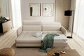 Coltar extensibil stanga 3 locuri ELTAP, LT-18MAN, Gomsi, 228x165x100 cm, lemn/poliester, bej deschis
