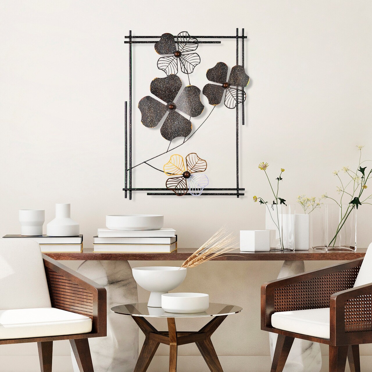 Decoratiune de perete, Shannan 2, Dimensiuni: 50 x 70 x 4 cm, Multicolor - view 2