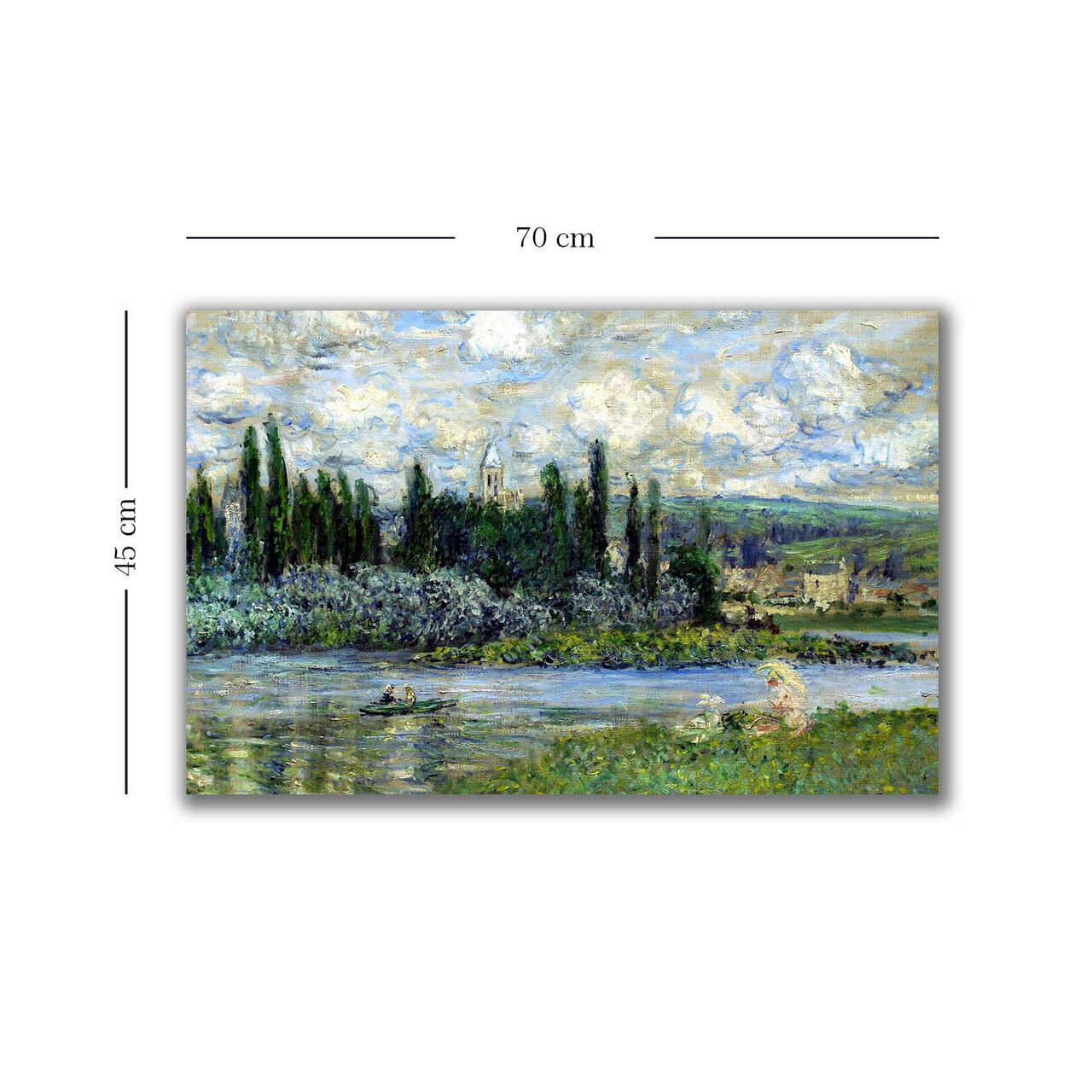 Tablou decorativ, 4570MONET032, Lemn, Multicolor - view 3