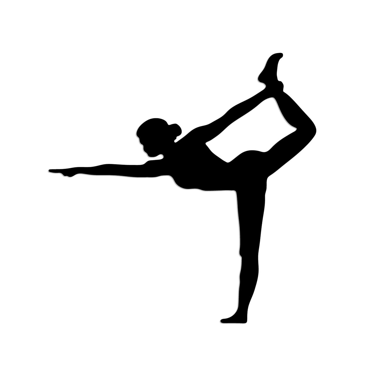 Decoratiune de perete, Yoga 11, Dimensiune: 55 x 55 cm, Negru — imaginea 4